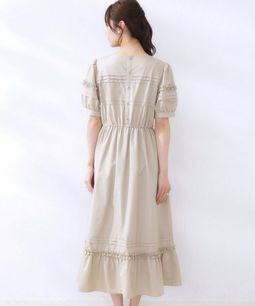 Couture Brooch / クチュールブローチ ロング・マキシ丈ワンピース | エシカルコットン タック＆フリルワンピース | 詳細26