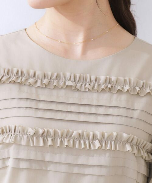 Couture Brooch / クチュールブローチ ロング・マキシ丈ワンピース | エシカルコットン タック＆フリルワンピース | 詳細27