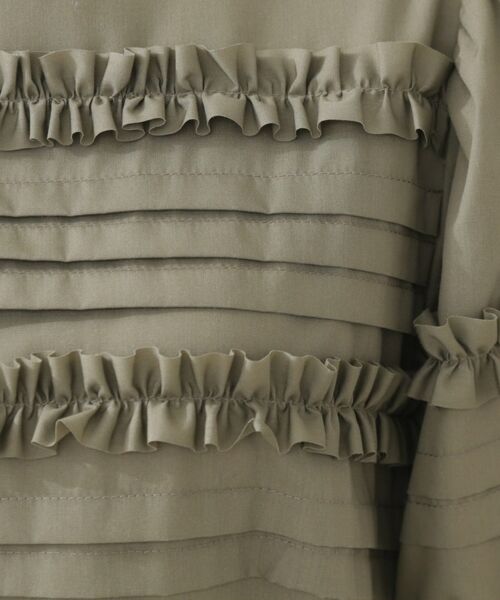 Couture Brooch / クチュールブローチ ロング・マキシ丈ワンピース | エシカルコットン タック＆フリルワンピース | 詳細8