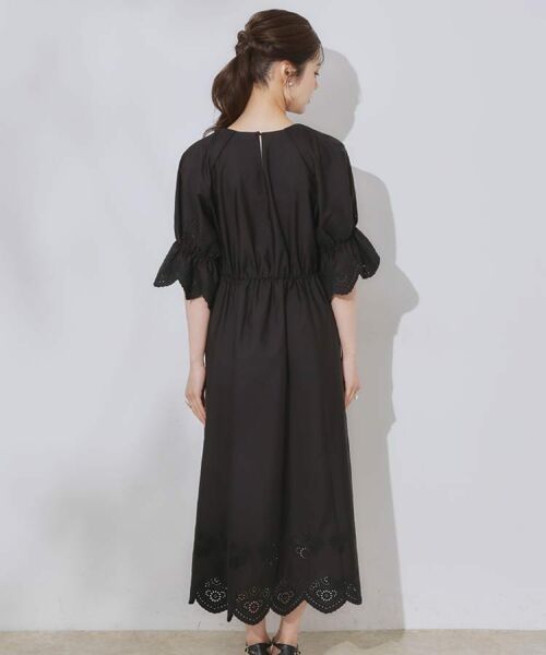 Couture Brooch / クチュールブローチ ロング・マキシ丈ワンピース | 【きれいめ・二の腕カバー】エシカルコットン エンブロドルマンワンピース | 詳細18