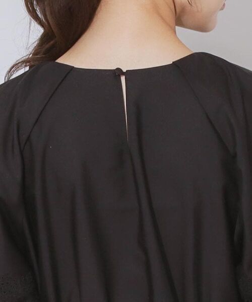 Couture Brooch / クチュールブローチ ロング・マキシ丈ワンピース | 【きれいめ・二の腕カバー】エシカルコットン エンブロドルマンワンピース | 詳細20