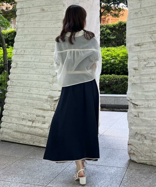 Couture Brooch / クチュールブローチ ロング・マキシ丈ワンピース | 【配色・きれいめ・通勤】タックプリーツ配色ワンピース | 詳細24