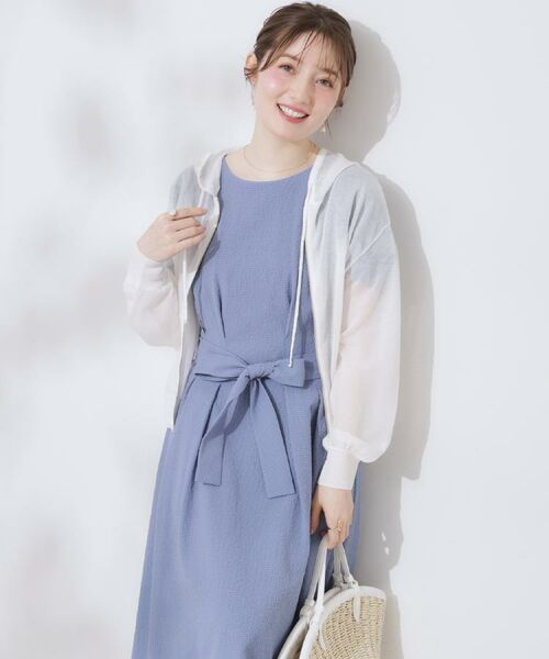 Couture Brooch / クチュールブローチ ロング・マキシ丈ワンピース | 【細見え・キレイめ】サッカータックワンピース | 詳細28