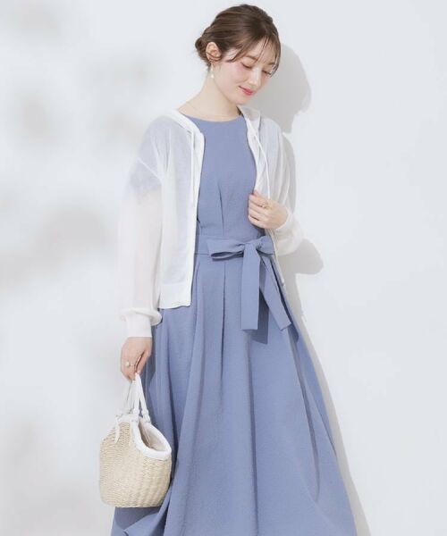 Couture Brooch / クチュールブローチ ロング・マキシ丈ワンピース | 【細見え・キレイめ】サッカータックワンピース | 詳細29