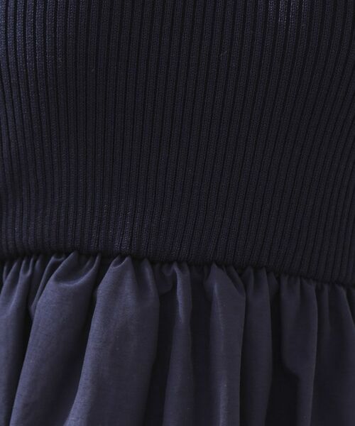 Couture Brooch / クチュールブローチ ロング・マキシ丈ワンピース | 布帛ドッキングニットワンピース | 詳細21