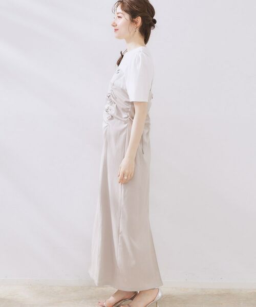 Couture Brooch / クチュールブローチ ワンピース | シャーリングデザインキャミワンピース | 詳細16