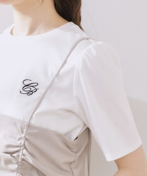 Couture Brooch / クチュールブローチ ワンピース | シャーリングデザインキャミワンピース | 詳細20