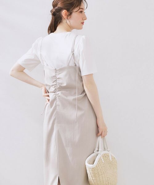 Couture Brooch / クチュールブローチ ワンピース | シャーリングデザインキャミワンピース | 詳細3