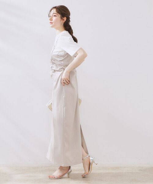 Couture Brooch / クチュールブローチ ワンピース | シャーリングデザインキャミワンピース | 詳細5