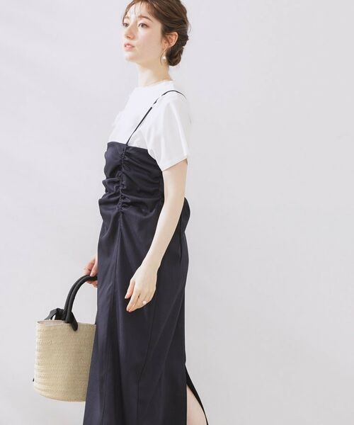 Couture Brooch / クチュールブローチ ワンピース | シャーリングデザインキャミワンピース | 詳細9