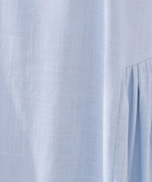 Couture Brooch / クチュールブローチ ロング・マキシ丈ワンピース | 麻混フレアデザインワンピース | 詳細14