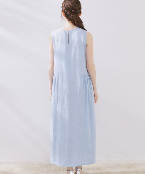 Couture Brooch / クチュールブローチ ロング・マキシ丈ワンピース | 麻混フレアデザインワンピース | 詳細17