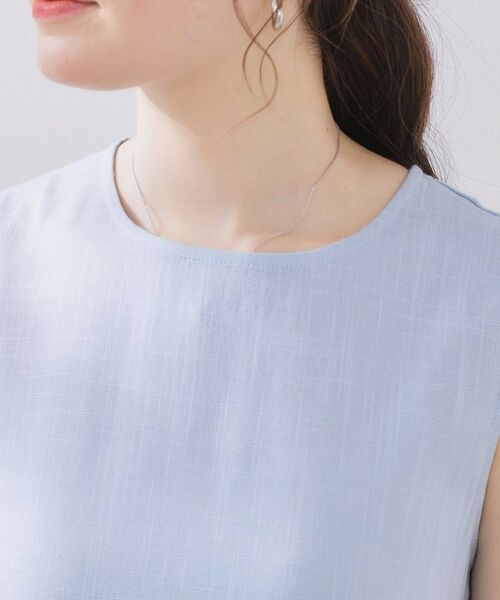 Couture Brooch / クチュールブローチ ロング・マキシ丈ワンピース | 麻混フレアデザインワンピース | 詳細18