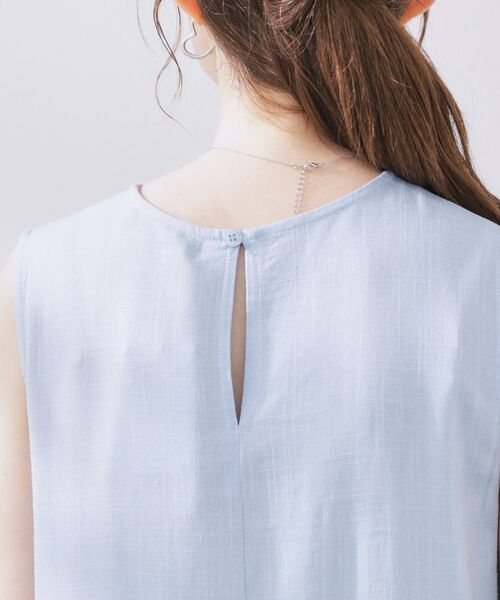 Couture Brooch / クチュールブローチ ロング・マキシ丈ワンピース | 麻混フレアデザインワンピース | 詳細19