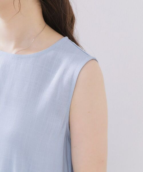 Couture Brooch / クチュールブローチ ロング・マキシ丈ワンピース | 麻混フレアデザインワンピース | 詳細20