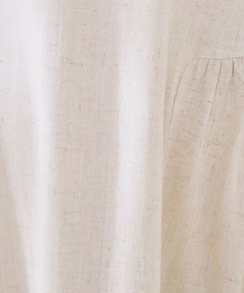 Couture Brooch / クチュールブローチ ロング・マキシ丈ワンピース | 麻混フレアデザインワンピース | 詳細7