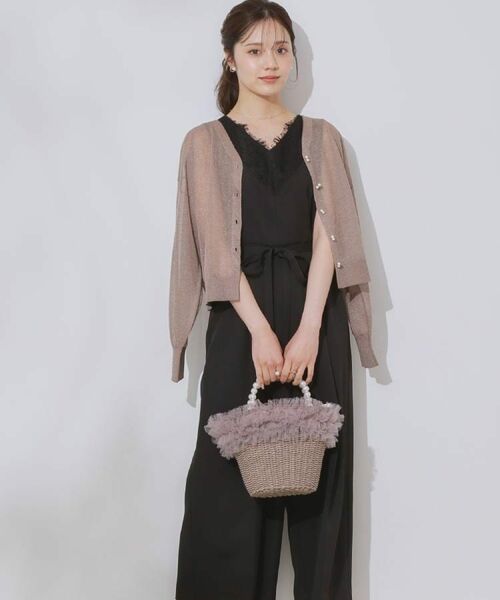 Couture Brooch / クチュールブローチ サロペット・オールインワン | 【一枚で着映える】レース切替デザインオールインワン | 詳細11