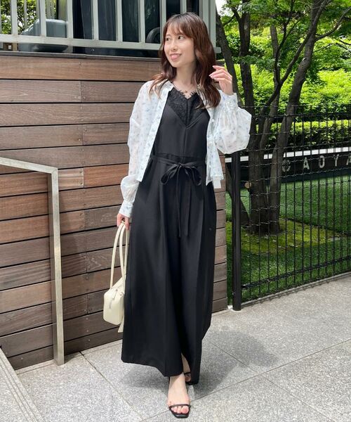 Couture Brooch / クチュールブローチ サロペット・オールインワン | 【一枚で着映える】レース切替デザインオールインワン | 詳細15