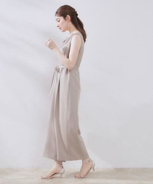 Couture Brooch / クチュールブローチ サロペット・オールインワン | 【一枚で着映える】レース切替デザインオールインワン | 詳細17