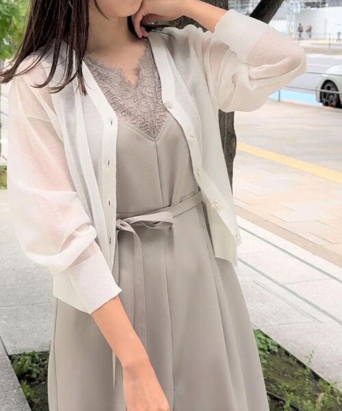 Couture Brooch / クチュールブローチ サロペット・オールインワン | 【一枚で着映える】レース切替デザインオールインワン | 詳細30