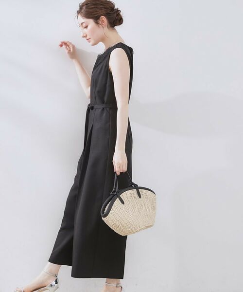 Couture Brooch / クチュールブローチ サロペット・オールインワン | 【一枚で着映える】レース切替デザインオールインワン | 詳細5