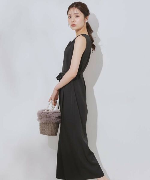 Couture Brooch / クチュールブローチ サロペット・オールインワン | 【一枚で着映える】レース切替デザインオールインワン | 詳細9