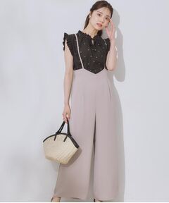 Couture Brooch / クチュールブローチ パンツ | 【マシンウォッシャブル・きれいめ】キャミロンパース