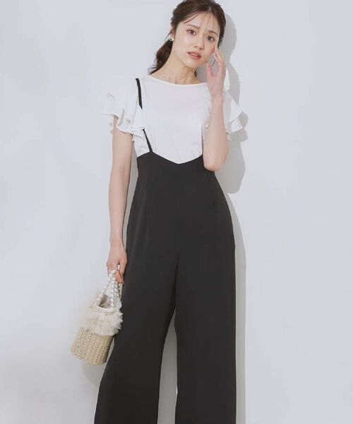 Couture Brooch / クチュールブローチ パンツ | 【マシンウォッシャブル・きれいめ】キャミロンパース | 詳細19