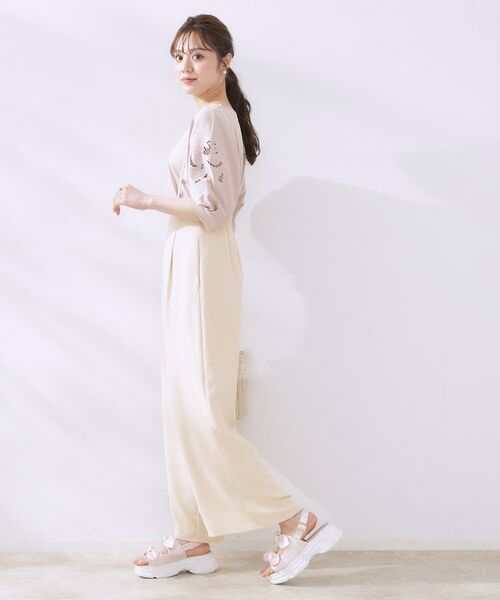 Couture Brooch / クチュールブローチ パンツ | 【マシンウォッシャブル・きれいめ】キャミロンパース | 詳細2