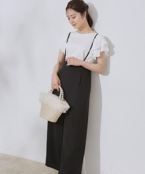 Couture Brooch / クチュールブローチ パンツ | 【マシンウォッシャブル・きれいめ】キャミロンパース | 詳細21