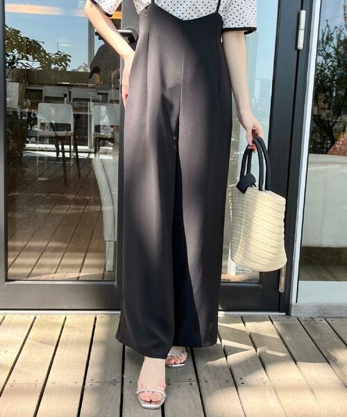 Couture Brooch / クチュールブローチ パンツ | 【マシンウォッシャブル・きれいめ】キャミロンパース | 詳細25