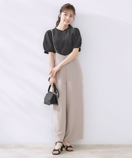 Couture Brooch / クチュールブローチ パンツ | 【マシンウォッシャブル・きれいめ】キャミロンパース | 詳細26