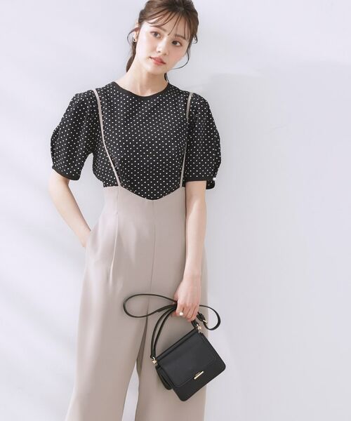 Couture Brooch / クチュールブローチ パンツ | 【マシンウォッシャブル・きれいめ】キャミロンパース | 詳細29