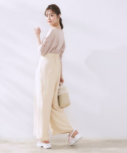 Couture Brooch / クチュールブローチ パンツ | 【マシンウォッシャブル・きれいめ】キャミロンパース | 詳細3