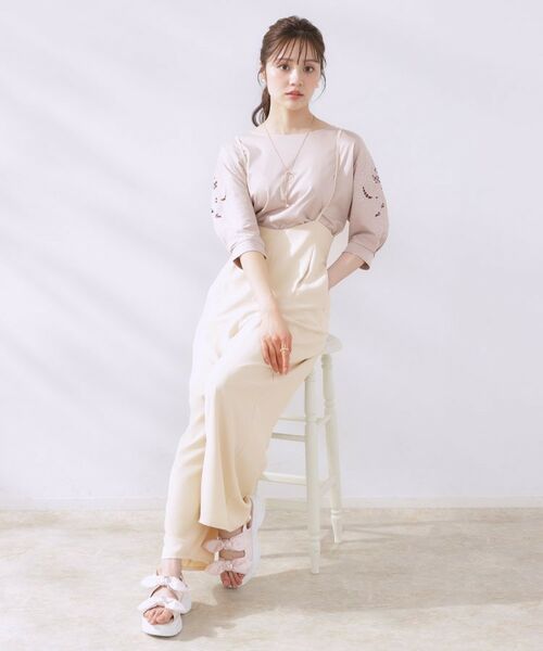 Couture Brooch / クチュールブローチ パンツ | 【マシンウォッシャブル・きれいめ】キャミロンパース | 詳細4