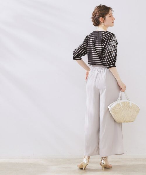 Couture Brooch / クチュールブローチ ショート・ハーフ・半端丈パンツ | パウダーサテンスカンツ | 詳細13