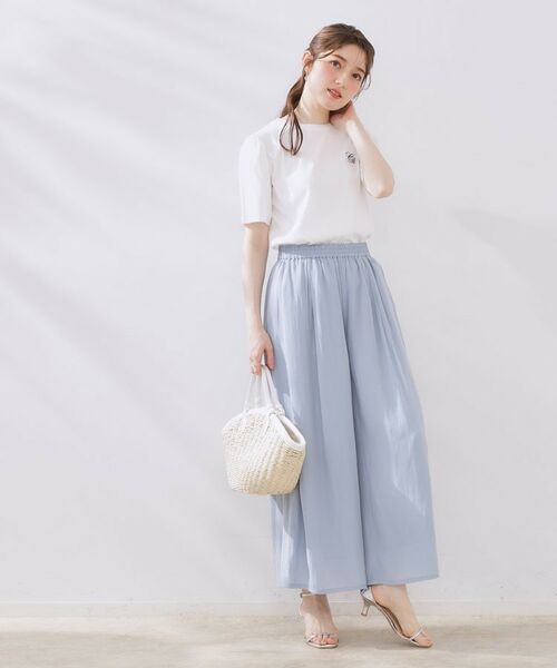 Couture Brooch / クチュールブローチ ショート・ハーフ・半端丈パンツ | パウダーサテンスカンツ | 詳細18