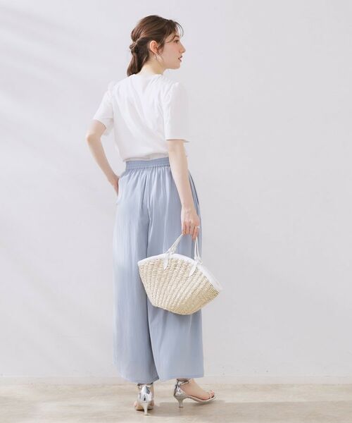 Couture Brooch / クチュールブローチ ショート・ハーフ・半端丈パンツ | パウダーサテンスカンツ | 詳細20