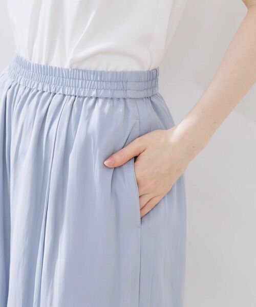 Couture Brooch / クチュールブローチ ショート・ハーフ・半端丈パンツ | パウダーサテンスカンツ | 詳細26
