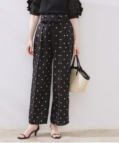 Couture Brooch / クチュールブローチ パンツ | 配色リボンドットパンツ