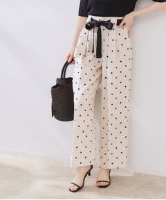 Couture Brooch / クチュールブローチ パンツ | 配色リボンドットパンツ