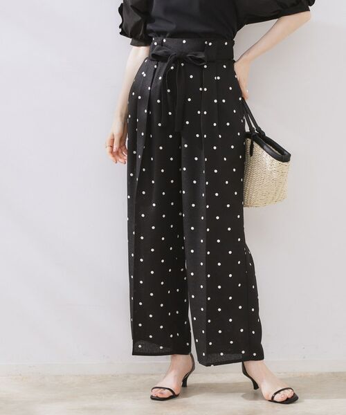 Couture Brooch / クチュールブローチ パンツ | 配色リボンドットパンツ | 詳細1