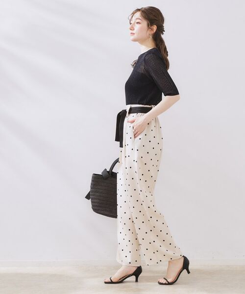 Couture Brooch / クチュールブローチ パンツ | 配色リボンドットパンツ | 詳細12