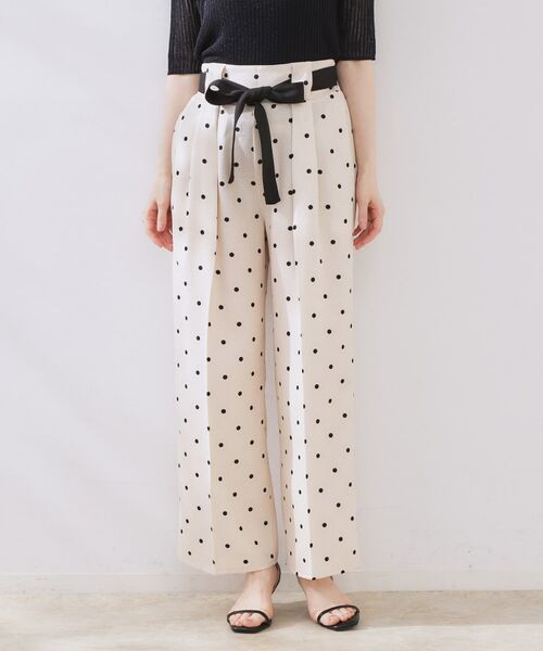 Couture Brooch / クチュールブローチ パンツ | 配色リボンドットパンツ | 詳細15