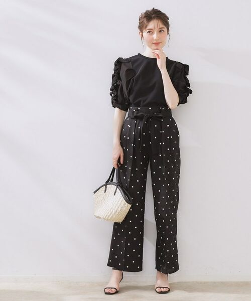Couture Brooch / クチュールブローチ パンツ | 配色リボンドットパンツ | 詳細4