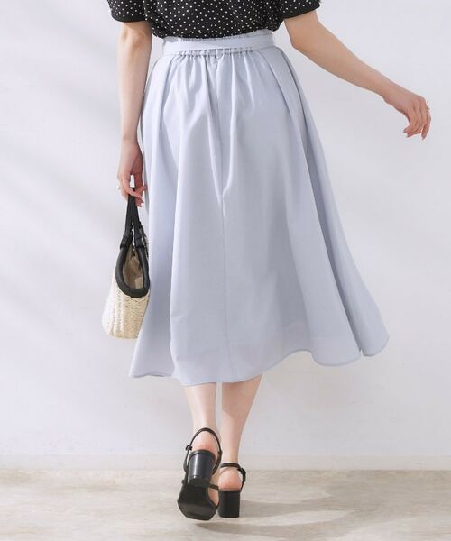Couture Brooch / クチュールブローチ スカート | 【きれいめ・通勤】細リボン付きパレットボイルスカート | 詳細13