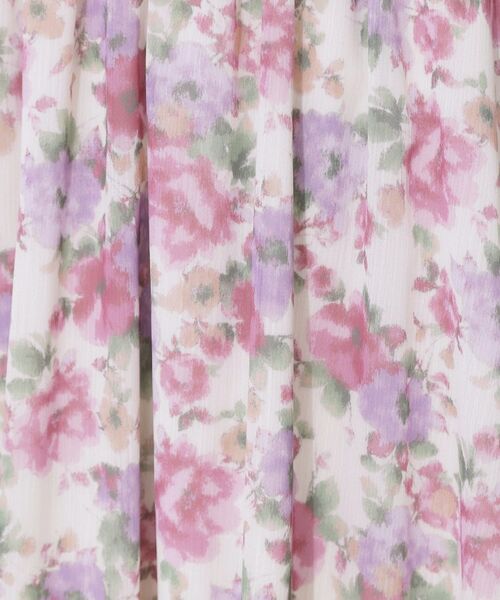 Couture Brooch / クチュールブローチ ロング・マキシ丈スカート | 【華やか・ウエストゴム】かすれプリント楊柳スカート | 詳細21