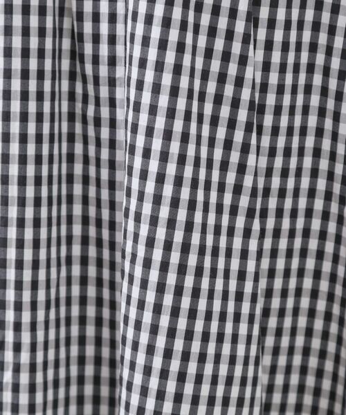 Couture Brooch / クチュールブローチ スカート | 【大人可愛い・ゴム仕様】ギンガムチェック タック&ギャザースカート | 詳細25