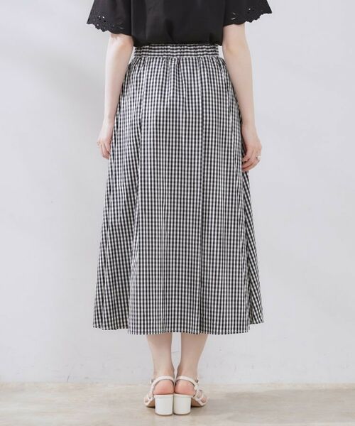 Couture Brooch / クチュールブローチ スカート | 【大人可愛い・ゴム仕様】ギンガムチェック タック&ギャザースカート | 詳細29