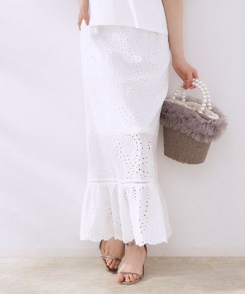 Couture Brooch / クチュールブローチ ロング・マキシ丈スカート | コットンレーススカート | 詳細1